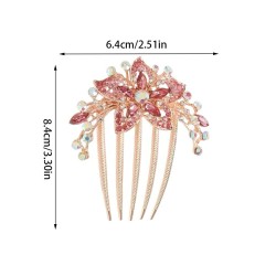 4 PCS Flower Floral Hair Combs Bridal Wedding Hair Side Combs Hair Accessories for Women