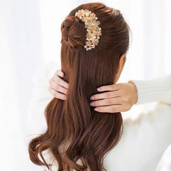 4 PCS Flower Floral Hair Combs Bridal Wedding Hair Side Combs Hair Accessories for Women
