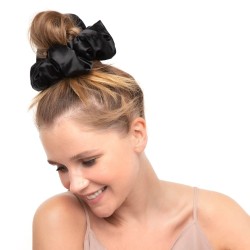 Satin Hair Scrunchies for Women Girls, Stylish Satin Hair Ties Cute Satin Hair Scrunchie for Styling 2Pcs