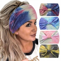 Wide Headbands Rainbow Color Headband for Women Yoga Sports Head Bands