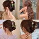 6 Pcs Flower Metal Hair Claw Clips Nonslip Hair Barrettes Hair Clamps for Woman and Girls 