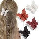 Butterfly Hair Clips, 4Pcs Claw Clips for Girls Women, Matte Hair Claws Butterflies Accessories Hair Clamps Jaw Clips