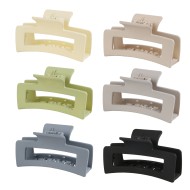 4 Inch Large Hair Clips 6 Pcs Rectangular Claw Clips for Thick Hair for Women and Girls 
